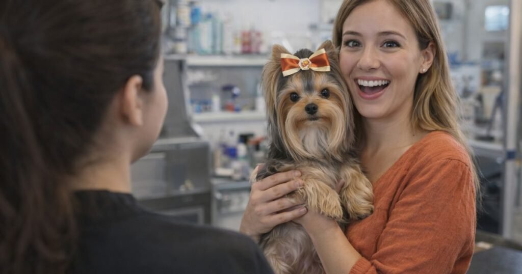 acessórios premium para Páscoa em foto temática de banho e tosa